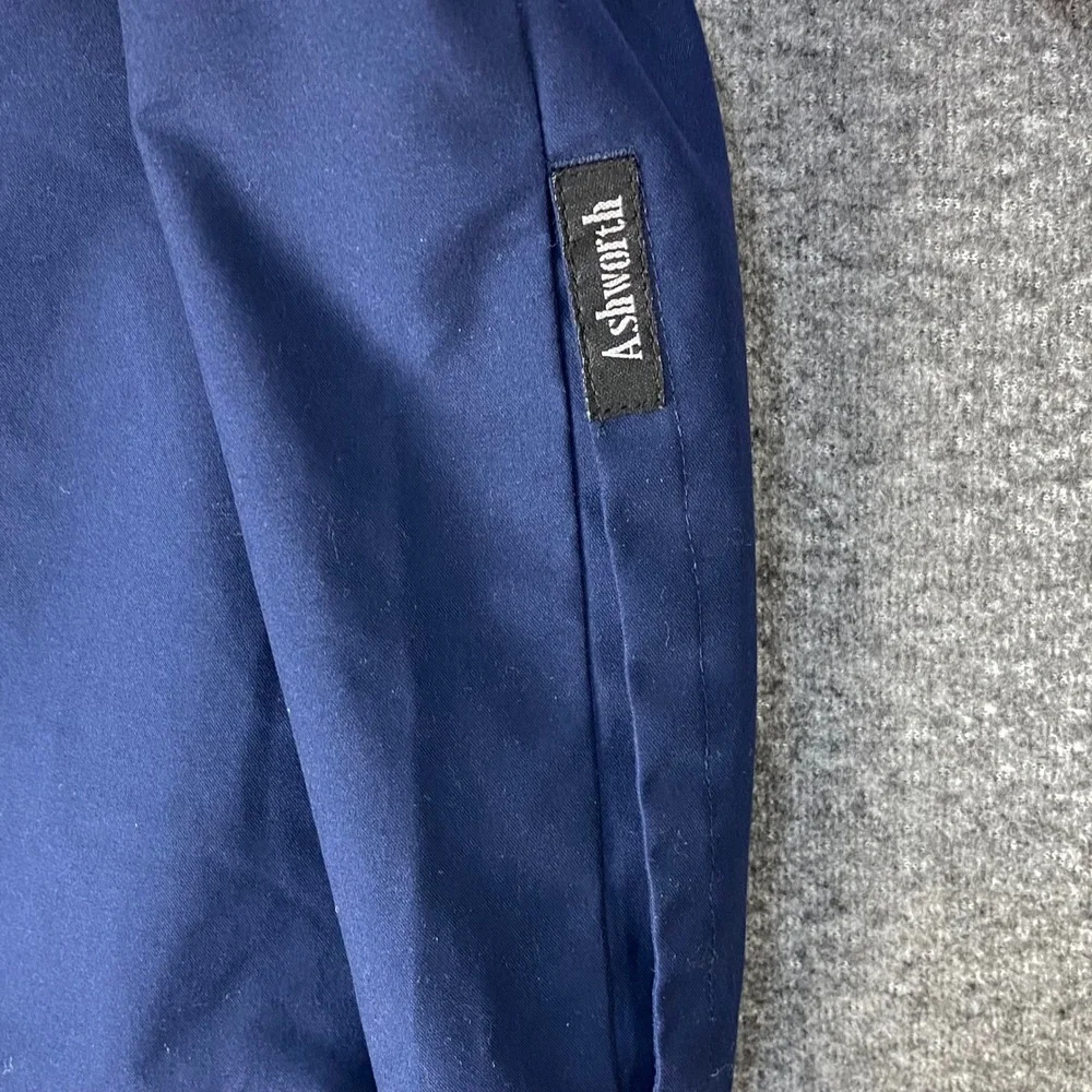 Ashworth Golf Windbreaker Windshirt Mens‎ M Blue Yellow Colorblock AM5208 New